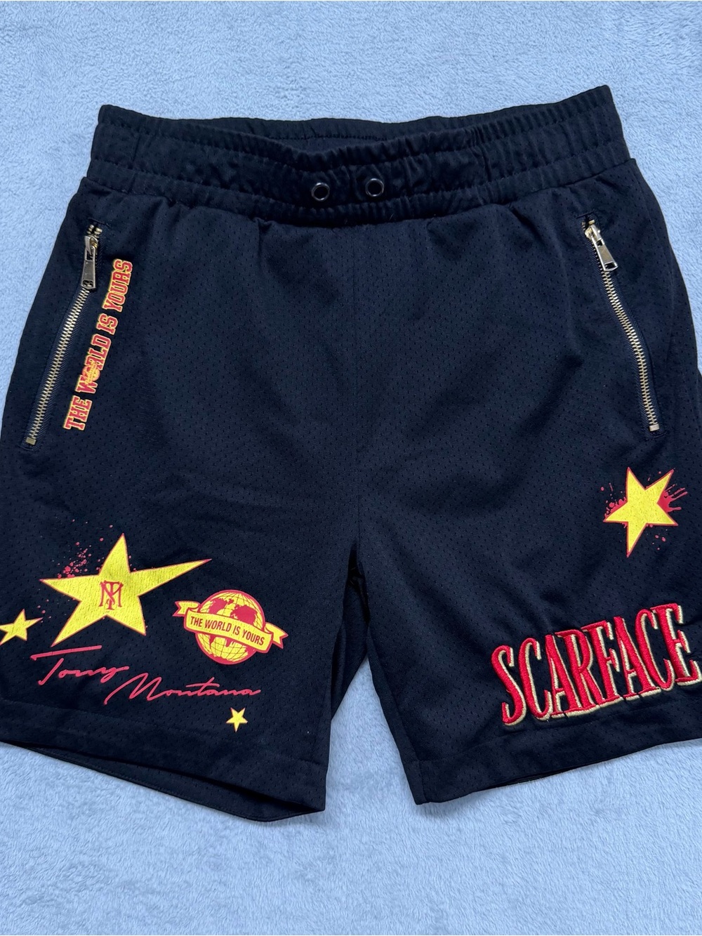 Scarface x Shoe Palace Limited Edition Embroidered Mesh Basketball Shorts Mens M